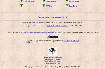 Olive Tree Genealogy website