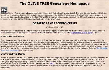  Olive Tree Genealogy website